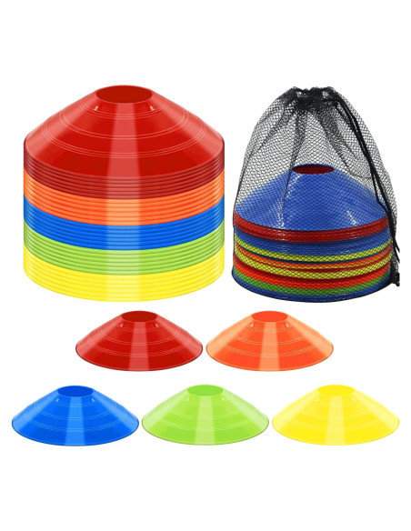 Paquete de 30 Conos de Entrenamiento Jyongmer - Multicolor