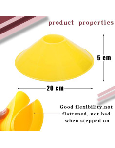 Paquete de 30 Conos de Entrenamiento Jyongmer - Multicolor 2