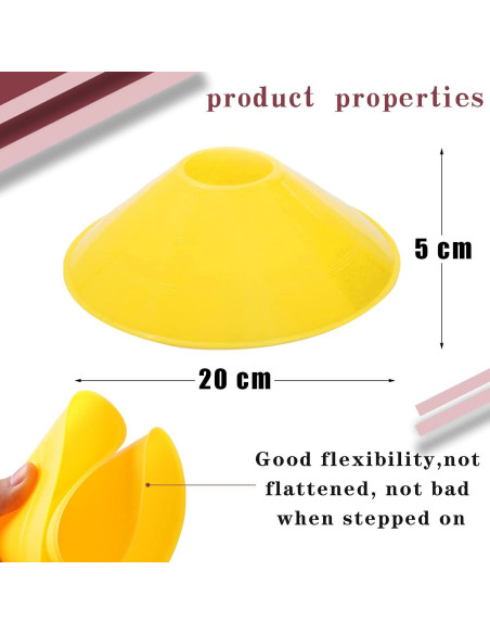 Paquete de 30 Conos de Entrenamiento Jyongmer - Multicolor