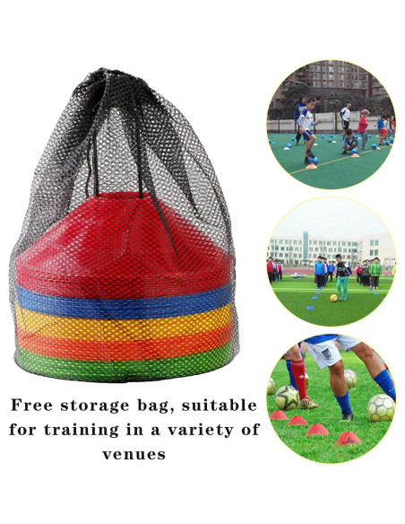 Paquete de 30 Conos de Entrenamiento Jyongmer - Multicolor
