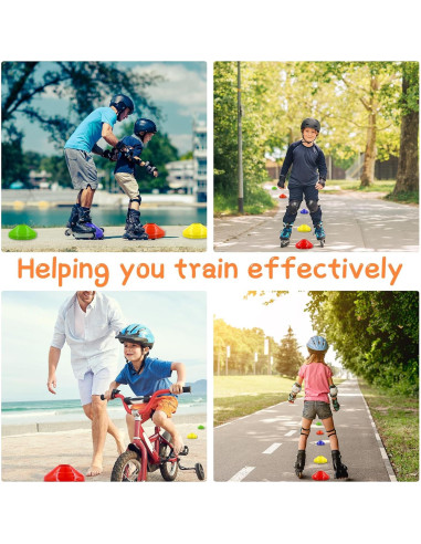 Paquete de 30 Conos de Entrenamiento Jyongmer - Multicolor