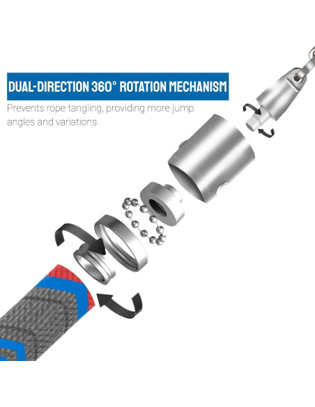 Cuerda de Salto con Peso Tofeer 279.4 cm para Fitness