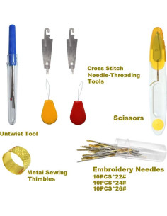 Kit de Hilo de Bordado 100% Algodón Renashed 96 Colores 2