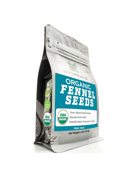 Semillas de Hinojo Orgánicas USDA 113.4g - Sabor Dulce y Aromático