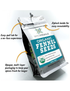 Semillas de Hinojo Orgánicas USDA 113.4g - Sabor Dulce y Aromático 2