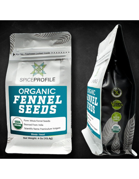 Semillas de Hinojo Orgánicas USDA 113.4g - Sabor Dulce y Aromático