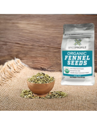 Semillas de Hinojo Orgánicas USDA 113.4g - Sabor Dulce y Aromático