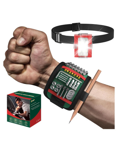 Banda Magnética para Muñeca UUP con Luz LED y 15 Imanes