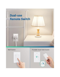 Enchufe de Control Remoto Dewenwils 2 Enchufes Independientes 2