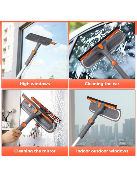 Juego de Limpiaparabrisas Wlich 2 en 1 con Paños Microfibra