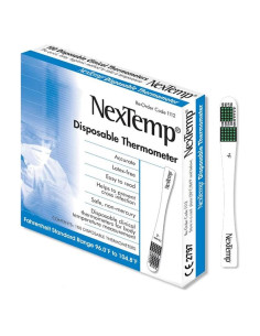 Termómetros desechables NexTemp Medical Indicators - Paquete de 100