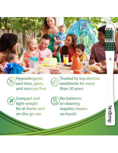 Termómetros desechables NexTemp Medical Indicators - Paquete de 100 2