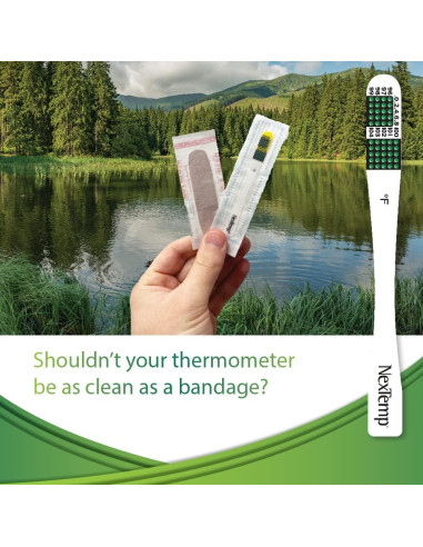 Termómetros desechables NexTemp Medical Indicators - Paquete de 100
