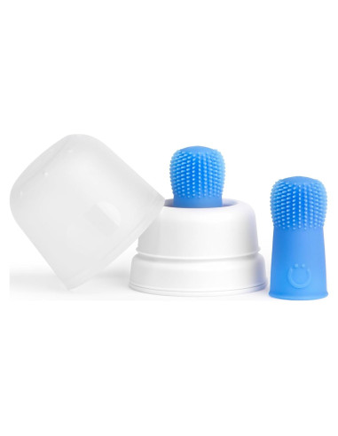Cepillo de Dientes para Dedos Ubbi Baby con Estuche - Azul