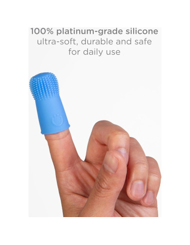 Cepillo de Dientes para Dedos Ubbi Baby con Estuche - Azul