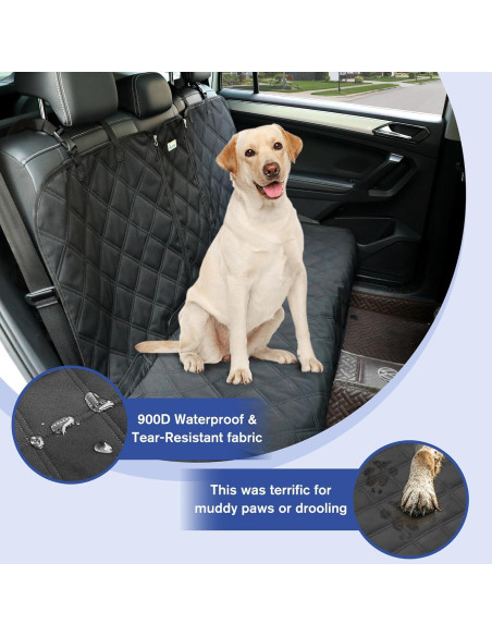 Funda de Asiento Trasero ALLANSING Mediana Impermeable Negro