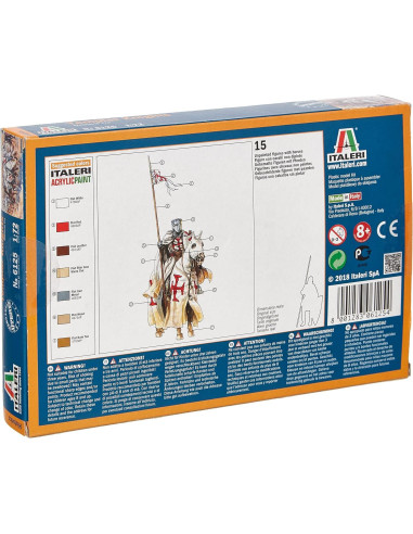 Kit de Modelo Italeri 1:72 Caballeros Templarios Medievales