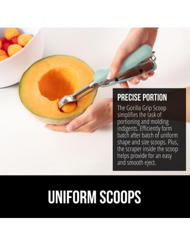Cucharón de Acero Inoxidable Gorilla Grip 2 Cucharadas Menta