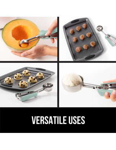 Cucharón de Acero Inoxidable Gorilla Grip 2 Cucharadas Menta