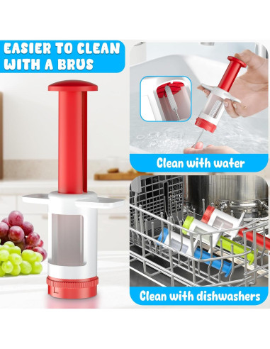 Cortador de Uvas FUNIZE - Herramienta de Cocina Infantil Rojo