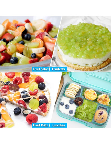 Cortador de Uvas FUNIZE - Herramienta de Cocina Infantil Rojo