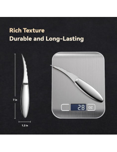 Herramienta Desvenadora de Camarones Acero Inoxidable 17.78 cm 2