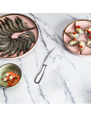 Herramienta de Limpieza de Camarones LXLVOUEG Acero Inoxidable