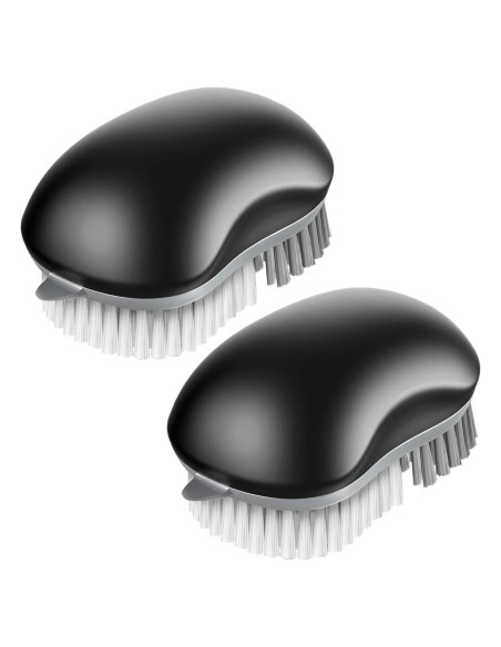 Cepillo de Limpieza de Frutas y Verduras MR.SIGA - Paquete de 2, Negro