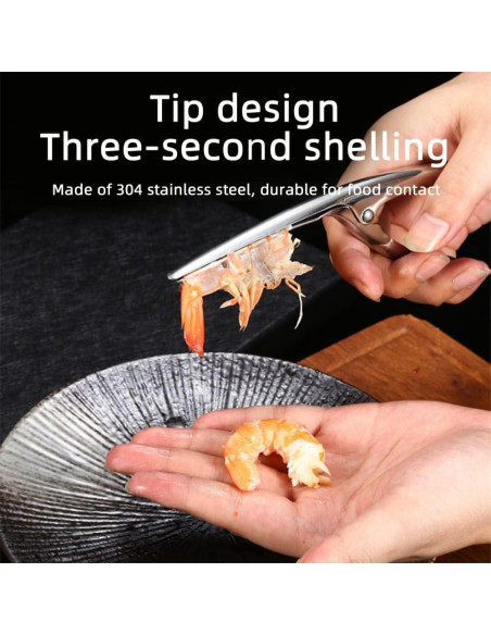Juego de Herramientas para Pelar Camarones Meafeng - Acero Inoxidable
