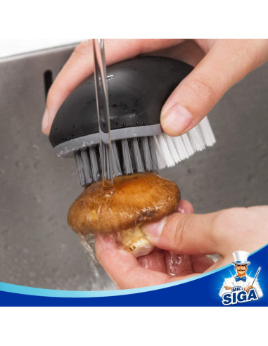 Cepillo de Limpieza de Frutas y Verduras MR.SIGA - Paquete de 2, Negro