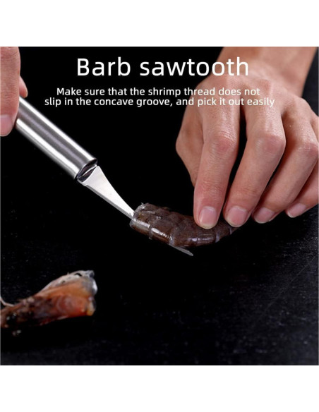 Juego de Herramientas para Pelar Camarones Meafeng - Acero Inoxidable