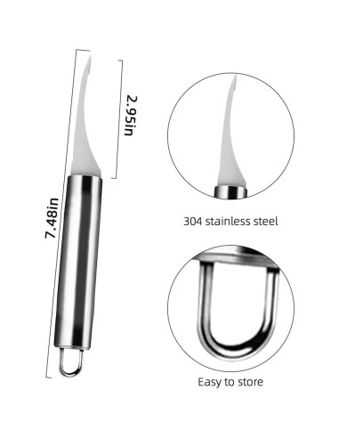 Juego de Herramientas para Pelar Camarones Meafeng - Acero Inoxidable