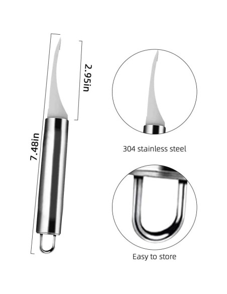 Juego de Herramientas para Pelar Camarones Meafeng - Acero Inoxidable
