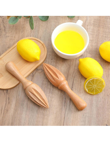 Exprimidor de Cítricos de Madera COMNICO 2 Pcs 15.55 cm