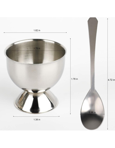 Juego Cortador de Huevos YellRin Acero Inoxidable 12.7cm