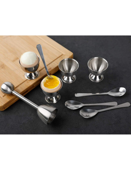 Juego Cortador de Huevos YellRin Acero Inoxidable 12.7cm
