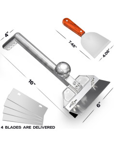 Raspador de Parrilla Huoyanshe con Cuchillas de Acero Inoxidable 2