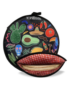 Calentador de Tortillas Tortillada 30 cm Microondas Negro