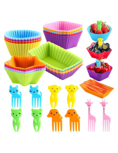 Divisores de caja de almuerzo de silicona WSmelon - 24 piezas