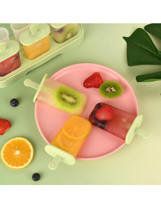 Moldes para Paletas WMKGG 6 PCS Verde, Helado Casero 2