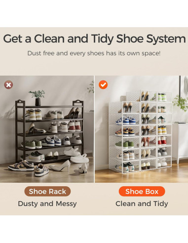 Cajas de Almacenamiento de Zapatos Pinkpum 15 Unidades X-Large