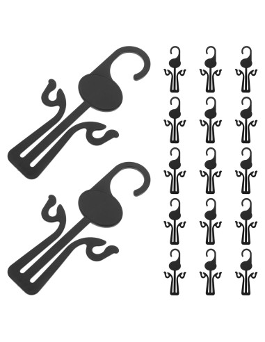 Juego de Perchas para Secar Zapatos Kichvoe - 20 Ganchos de Plástico