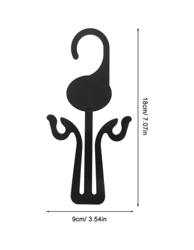 Juego de Perchas para Secar Zapatos Kichvoe - 20 Ganchos de Plástico