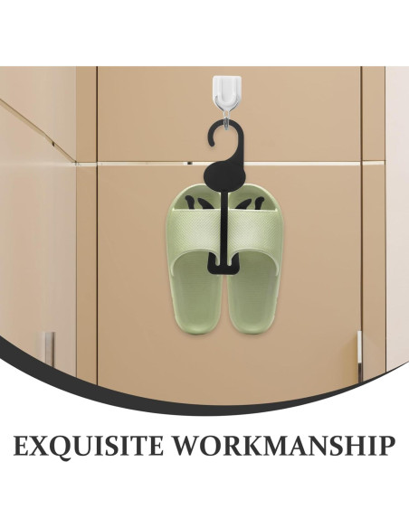 Juego de Perchas para Secar Zapatos Kichvoe - 20 Ganchos de Plástico