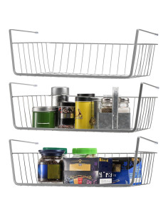 Cestas Bajo Estante Jucoan 3 Piezas 38.1x25.4x10.16 cm