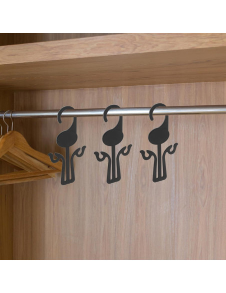 Juego de Perchas para Secar Zapatos Kichvoe - 20 Ganchos de Plástico