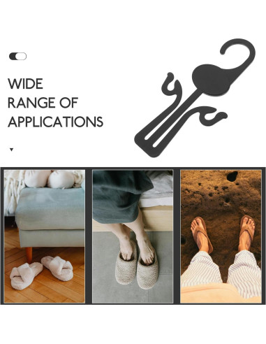 Juego de Perchas para Secar Zapatos Kichvoe - 20 Ganchos de Plástico