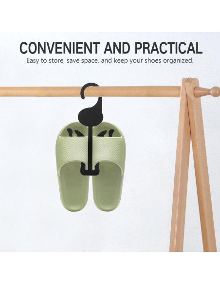 Juego de Perchas para Secar Zapatos Kichvoe - 20 Ganchos de Plástico
