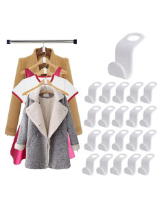 200 Ganchos Conectores para Perchas Solaviya Ahorra Espacio