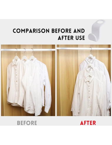 200 Ganchos Conectores para Perchas Solaviya Ahorra Espacio